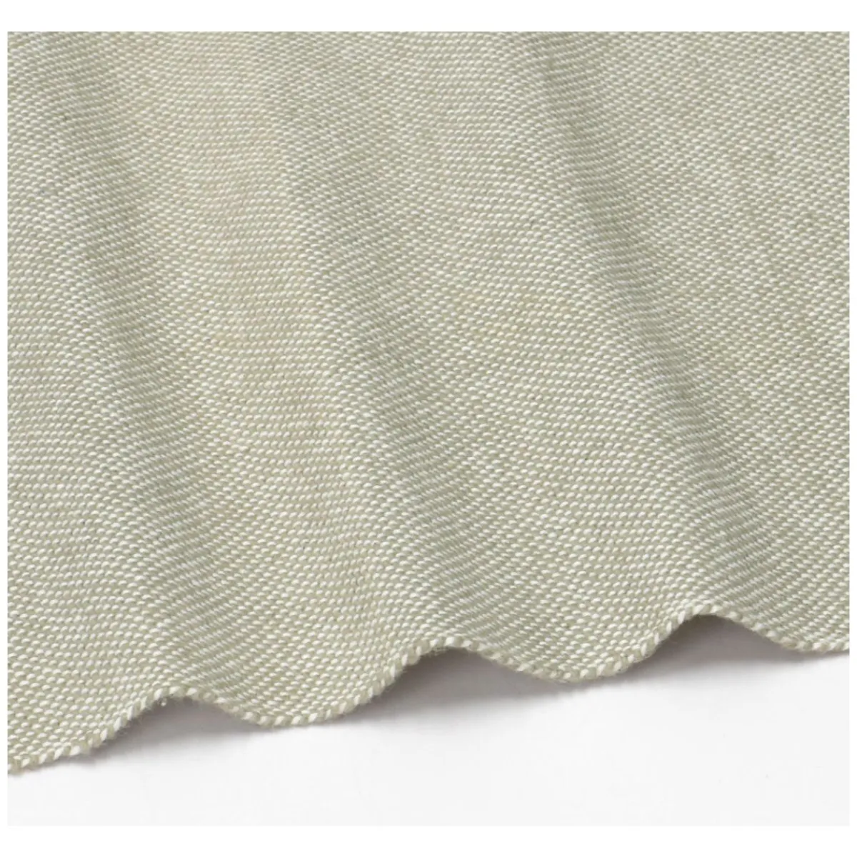 Placemats*DILLE & KAMILLE Placemat franjes, GOTS bio-katoen, olijfgroen, 35 x 50 cm