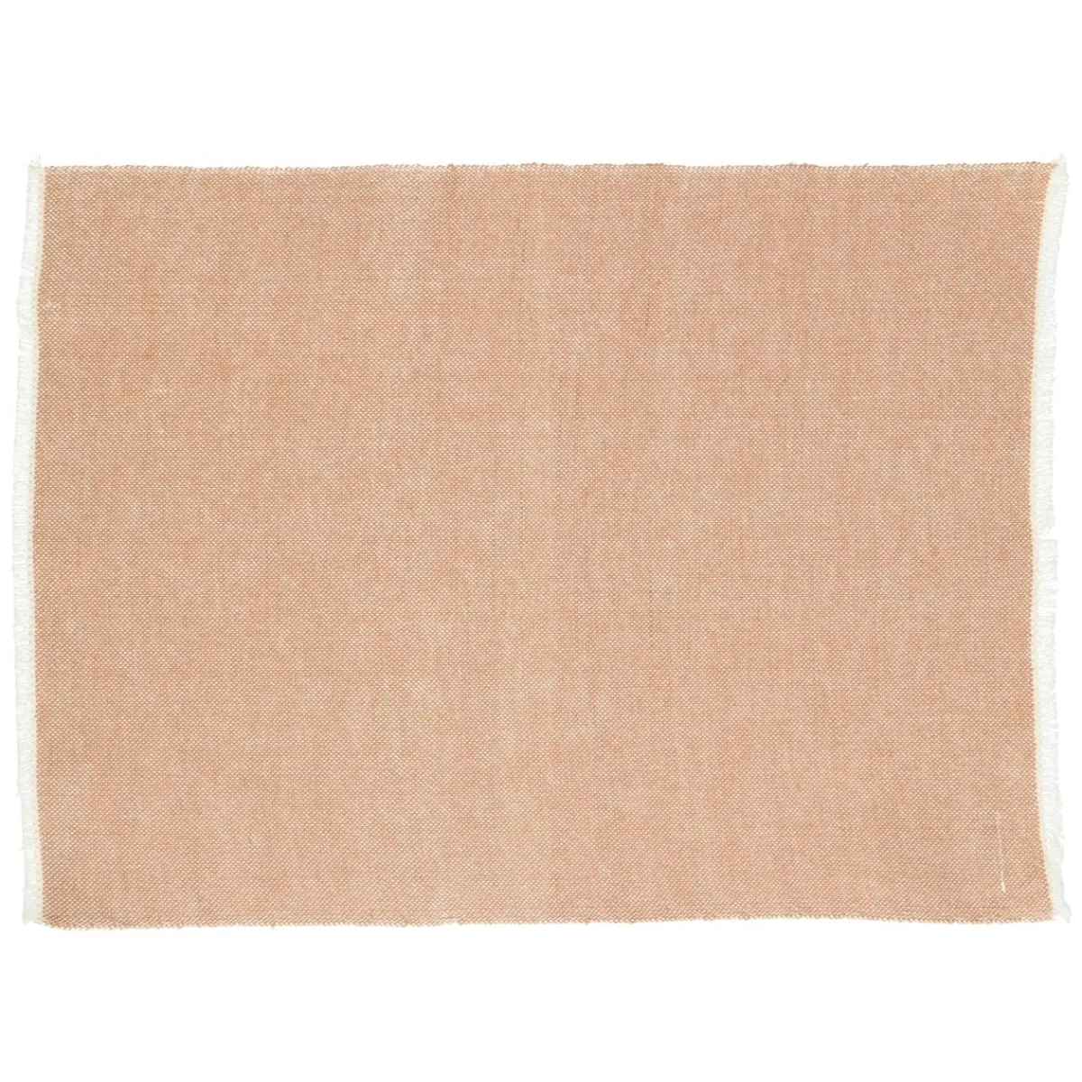 Placemats*DILLE & KAMILLE Placemat franjes, GOTS bio-katoen, sienna, 35 x 50 cm