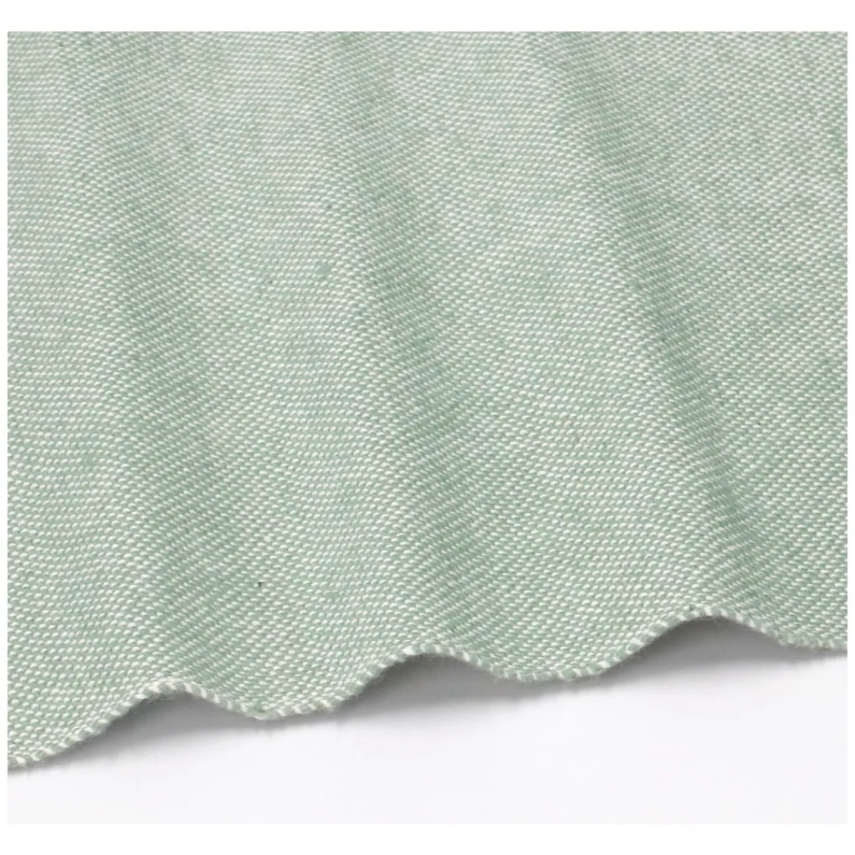 Placemats*DILLE & KAMILLE Placemat franjes, GOTS bio-katoen, groengrijs, 35 x 50 cm