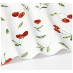 Placemats*DILLE & KAMILLE Placemat geribbeld, GOTS bio-katoen, kersen, 35 x 50 cm