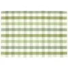 Placemats*DILLE & KAMILLE Placemat geribbeld, GOTS bio-katoen, groen, geruit, 35 x 50 cm