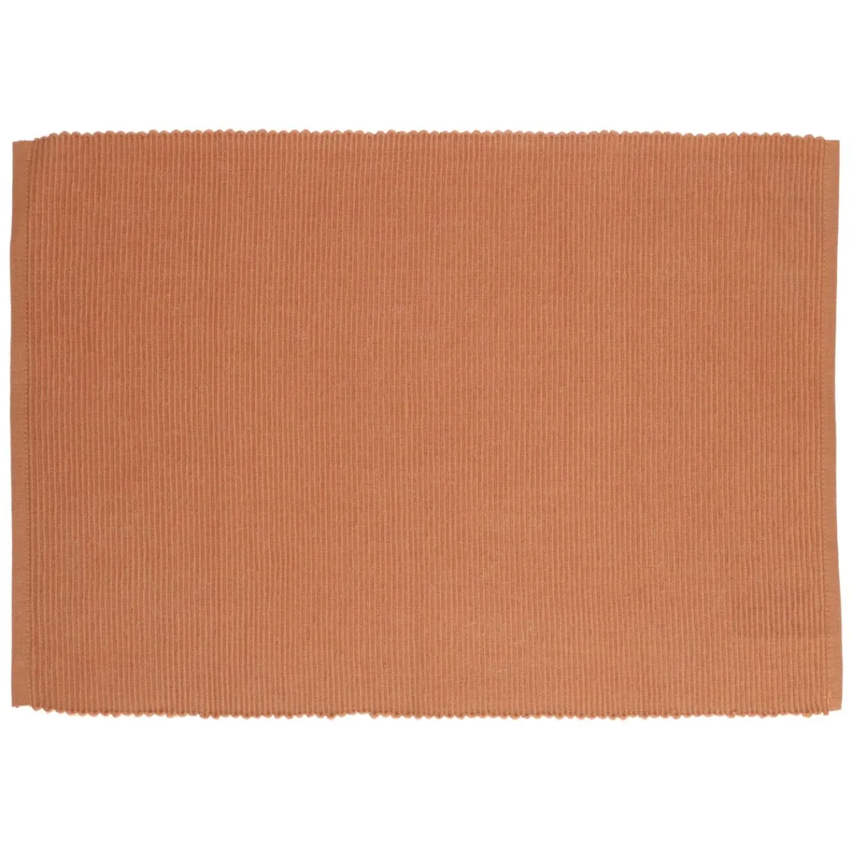 Placemats*DILLE & KAMILLE Placemat geribbeld, GOTS bio-katoen, bruin, 35 x 50 cm