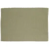 Placemats*DILLE & KAMILLE Placemat geribbeld, GOTS bio-katoen, tijmgroen, 35 x 50 cm