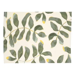 Placemats*DILLE & KAMILLE Placemat, GOTS bio-katoen, silhouet blad, 35 x 50 cm