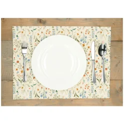 Placemats*DILLE & KAMILLE Placemat, GOTS bio-katoen, veldbloemen, 35 x 50 cm