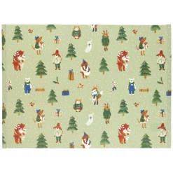 Placemats*DILLE & KAMILLE Placemat, GOTS bio-katoen, winterbos, 35 x 50 cm