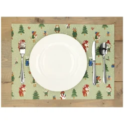 Placemats*DILLE & KAMILLE Placemat, GOTS bio-katoen, winterbos,  35 x 50 cm