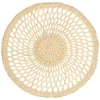 Placemats*DILLE & KAMILLE Placemat rond, open, zeegras, Ø 38 cm