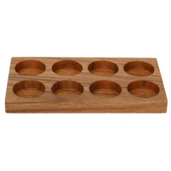 Kruidenpotjes*DILLE & KAMILLE Plankje voor kruidenpotjes, acaciahout