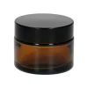 Badkameraccessoires*DILLE & KAMILLE Potje, bruin glas  50 ml