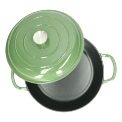 Pannen Vol Smaak|Bakken Met Peren*DILLE & KAMILLE Sauteerpan, gietijzer, groen, Ø 30 cm