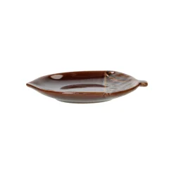 Herfst Decoratie*DILLE & KAMILLE Schaal eikel, steengoed, bruin, 20,5 x 13 x 5 cm