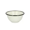 Picknick|Schalen*DILLE & KAMILLE Schaal, emaille, zwart/wit, Ø 15 cm