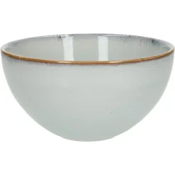 Schalen|Soepkommen*DILLE & KAMILLE Schaal reactieve glazuur, steengoed, grijs, Ø 18 cm