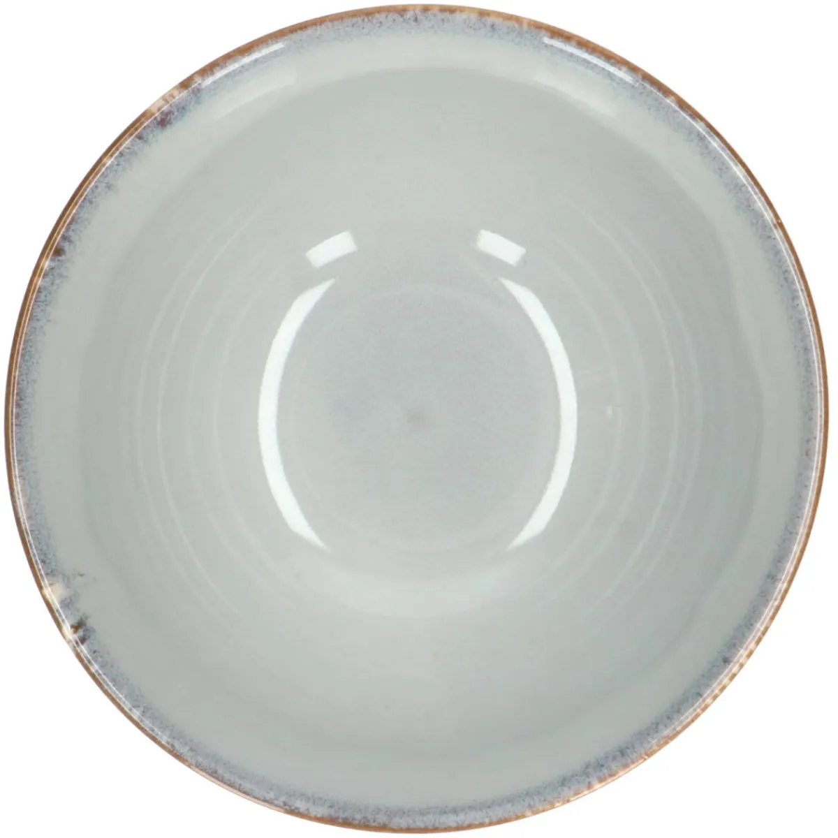 Schalen|Soepkommen*DILLE & KAMILLE Schaal reactieve glazuur, steengoed, grijs, Ø 18 cm
