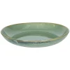 Schalen|Serviessets*DILLE & KAMILLE Schaal reactieve glazuur, steengoed, groen, Ø 31 cm