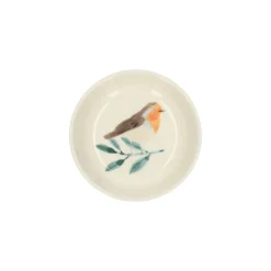 Schalen*DILLE & KAMILLE Schaaltje, steengoed, roodborstje, Ø 9 cm