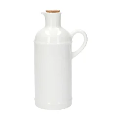 Kannen|Flessen*DILLE & KAMILLE Schenkfles met kurken dop, porselein, Ø7 X 18 cm