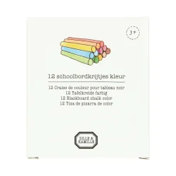 Schrijven & Tekenen|Knutselspullen*DILLE & KAMILLE Schoolbordkrijt, 12 stuks, kleur