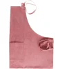Keukenschorten*DILLE & KAMILLE Schort, bio-katoen, oud roze gemêleerd
