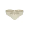 Schalen|Serviessets*DILLE & KAMILLE Serveerschaal, steengoed, beige, spikkel, Ø 20,5 cm