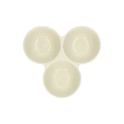 Schalen|Serviessets*DILLE & KAMILLE Serveerschaal, steengoed, beige, spikkel, Ø 20,5 cm