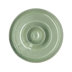 Schalen|Serviessets*DILLE & KAMILLE Serveerschaal voor dips, reactief glazuur, groen