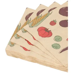 Servetten*DILLE & KAMILLE Servetten, papier, groente, 33 x 33 cm, 20 stuks
