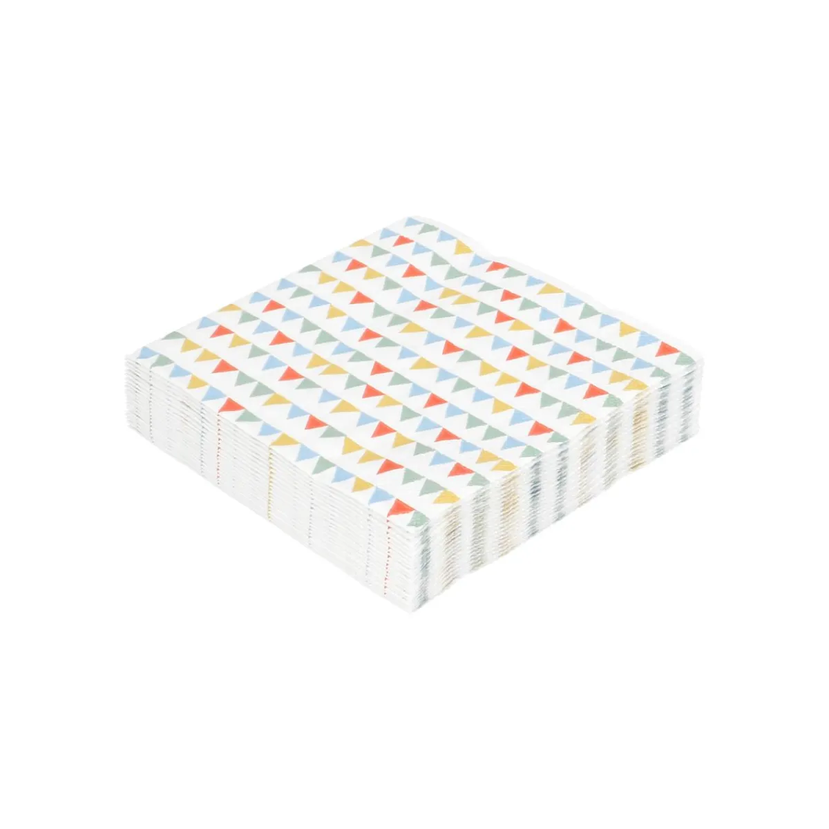 Servetten*DILLE & KAMILLE Servetten, papier, vlaggetjes, 25 x 25 cm, 20 stuks