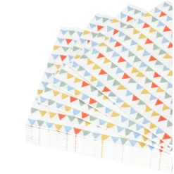 Servetten*DILLE & KAMILLE Servetten, papier, vlaggetjes, 25 x 25 cm, 20 stuks