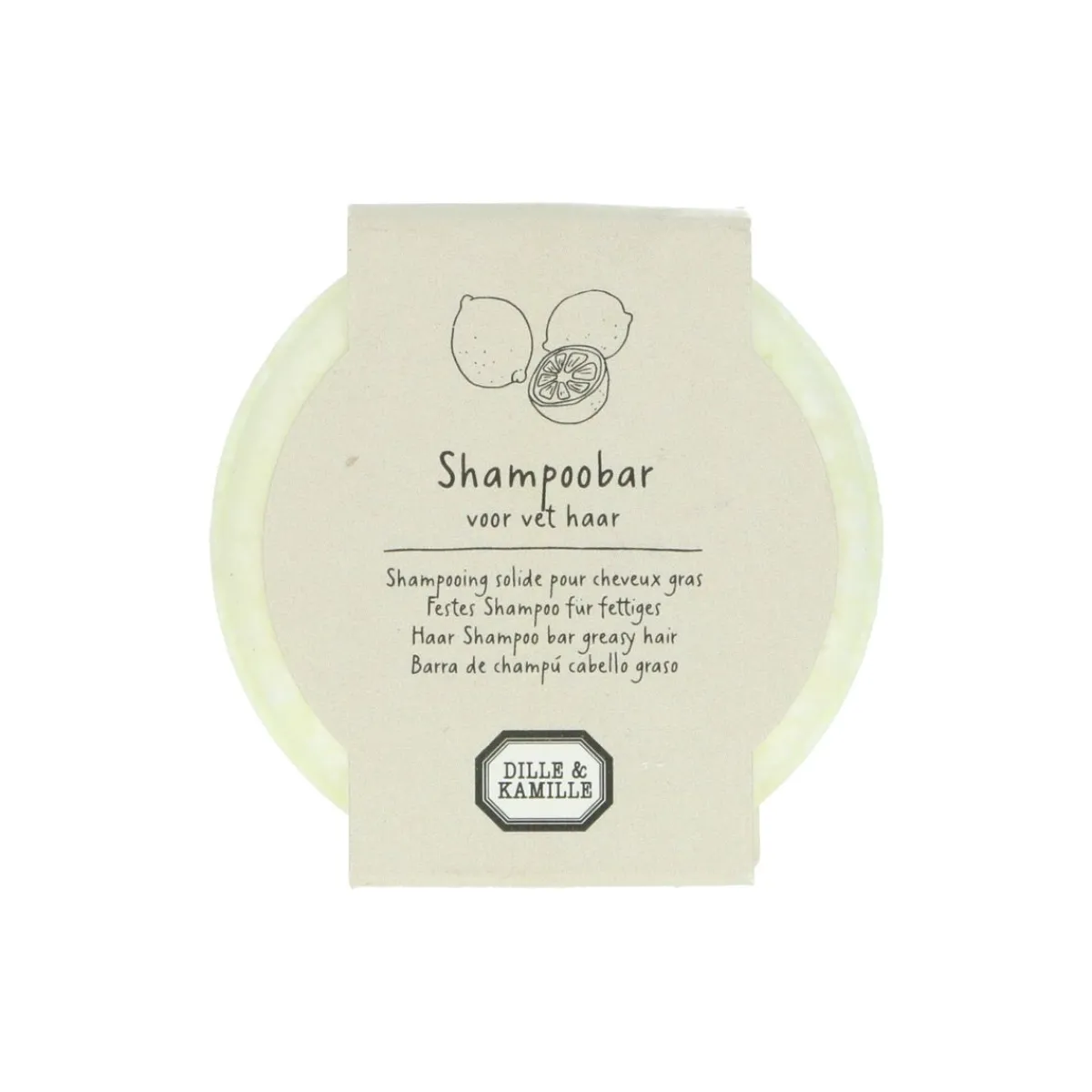 Shampoo Bars|Haarverzorging*DILLE & KAMILLE Shampoobar, Vet haar, 60G