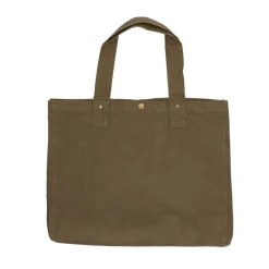 Canvas Tassen|Boodschappentassen*DILLE & KAMILLE Shopper, bio-katoen, donkergroen, 46 x 34 cm