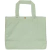 Canvas Tassen|Boodschappentassen*DILLE & KAMILLE Shopper, bio-katoen, groen, 46 x 34 x 18 cm