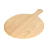 Goed Gevulde Hapjesplank|Italiaans Koken*DILLE & KAMILLE Snij-/pizzaplank, rubberhout, Ø 33 cm