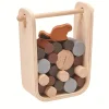 Spelletjes|Speelgoed Voor 3 Jaar*DILLE & KAMILLE Spel bever en dam, hout, 3+