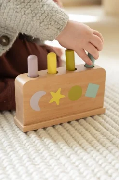Spelletjes|Speelgoed Voor 2 Jaar*DILLE & KAMILLE Springpinnen, hout, babyspeelgoed