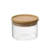 Voorraadpotten*DILLE & KAMILLE Stapelpot, glas en bamboe, 370 ml
