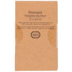 Stempels|Diy*DILLE & KAMILLE Stempel, berkenhout, varen, 7 x 4,3 cm