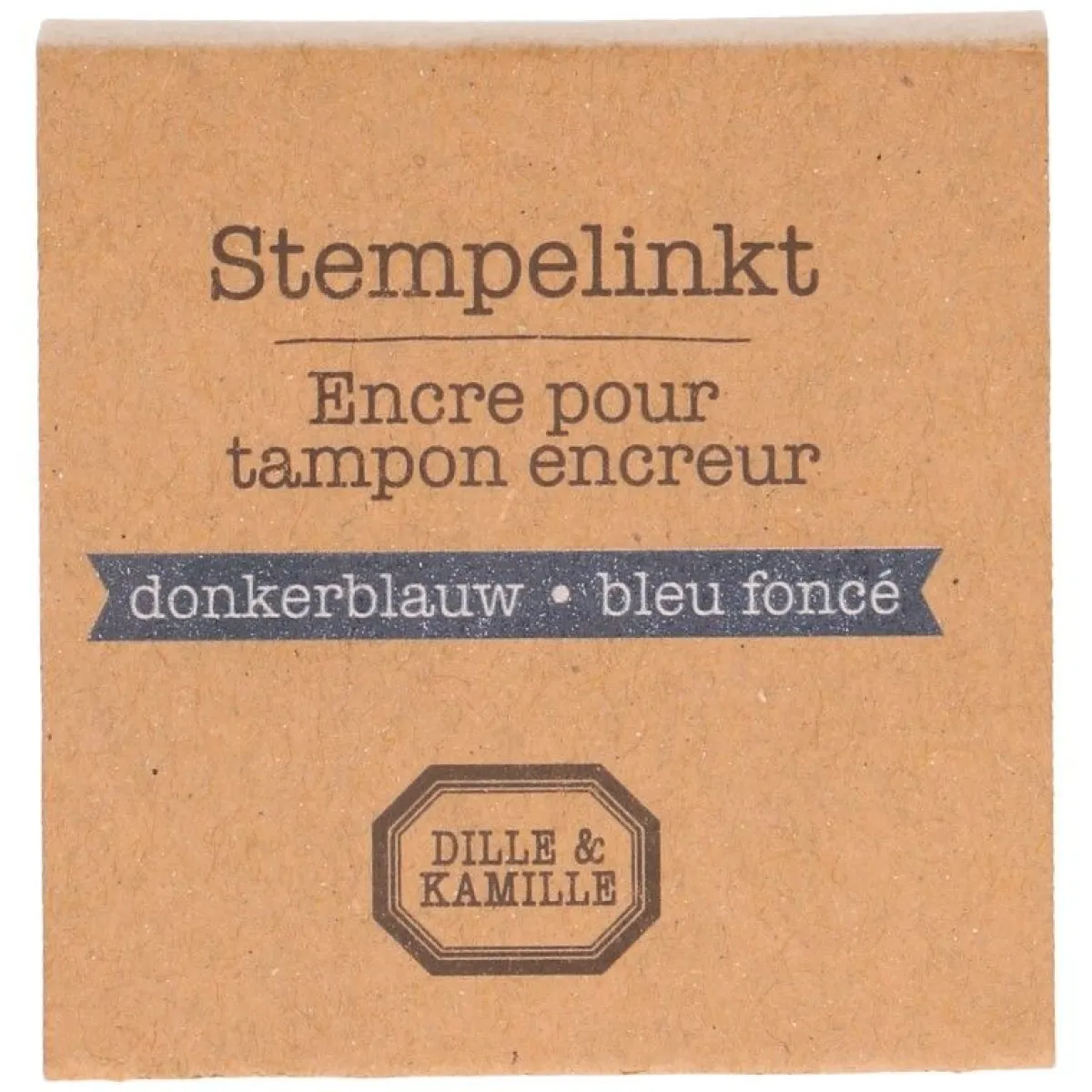Stempels|Knutselspullen*DILLE & KAMILLE Stempelkussen. donkerblauw, 5 x 5 cm