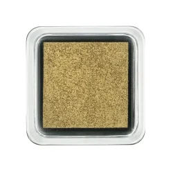 Stempels|Knutselspullen*DILLE & KAMILLE Stempelkussen, goud, 5 x 5 cm