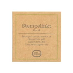 Stempels|Knutselspullen*DILLE & KAMILLE Stempelkussen, goud, 5 x 5 cm