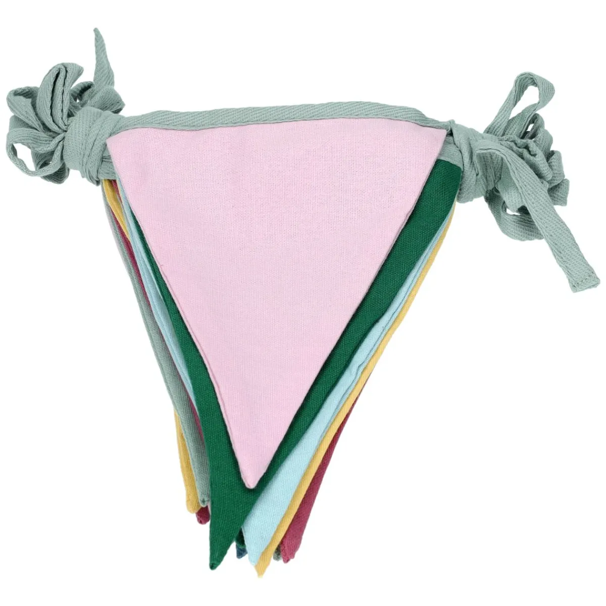 Slingers*DILLE & KAMILLE Stoffen vlaggenlijn, GOTS bio-katoen, diverse kleuren, grote vlag, 6,5 meter