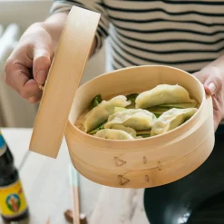 Oosters Koken|Stoommandjes*DILLE & KAMILLE Stoommandje bamboe, Ø 20 cm