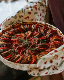 Bakvormen*DILLE & KAMILLE Taart-/ quichevorm, porselein, Ø 22 cm