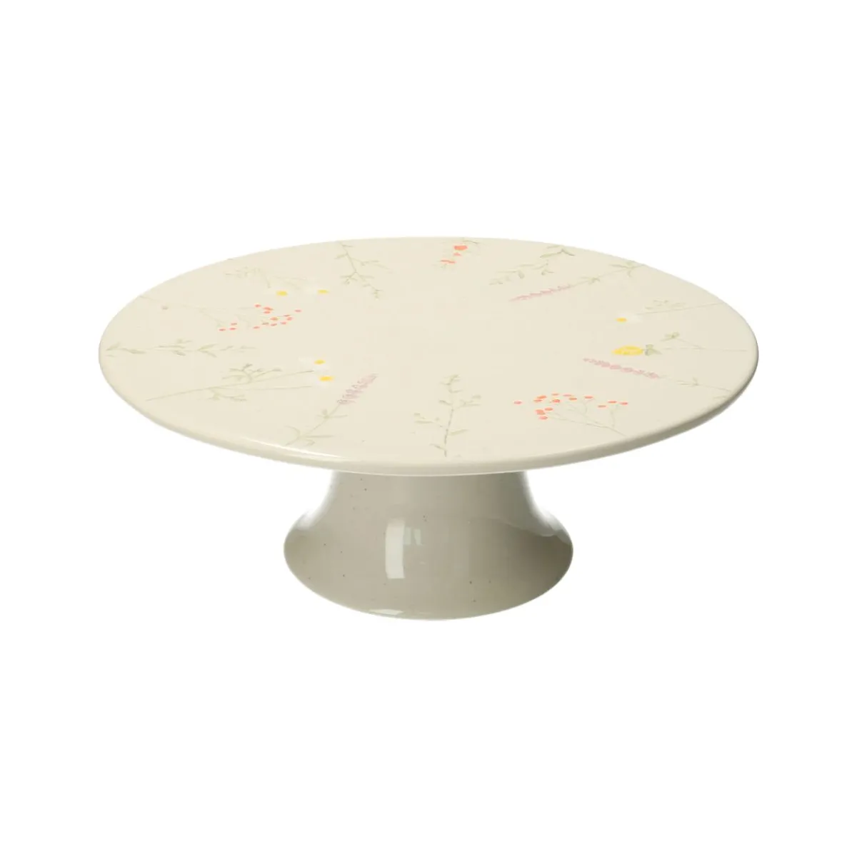 Taartplateaus*DILLE & KAMILLE Taartplateau, steengoed, botanisch, Ø 25 cm