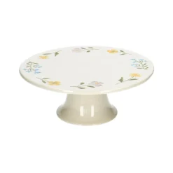 Taartplateaus|Serviessets*DILLE & KAMILLE Taartplateau, steengoed, wilde bloemen, Ø 25 cm x 9,5 cm
