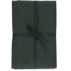 Tafelkleden*DILLE & KAMILLE Tafelkleed, GOTS bio-katoen, donkergroen, 140 x 180 cm