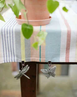 Buiten- En Tuinversiering|Tafelkleden*DILLE & KAMILLE Tafelkleedhanger libelle, metaal