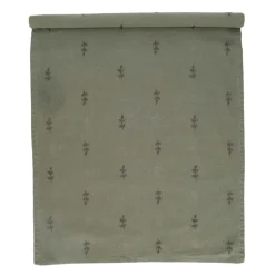 Tafellopers*DILLE & KAMILLE Tafelloper, GOTS bio-katoen, geborduurde takjes, 50 x 145 cm