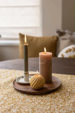 Tinten En Texturen|Herfst Decoratie*DILLE & KAMILLE Tafelloper, GOTS bio-katoen, decoratief, 50 x 145 cm
